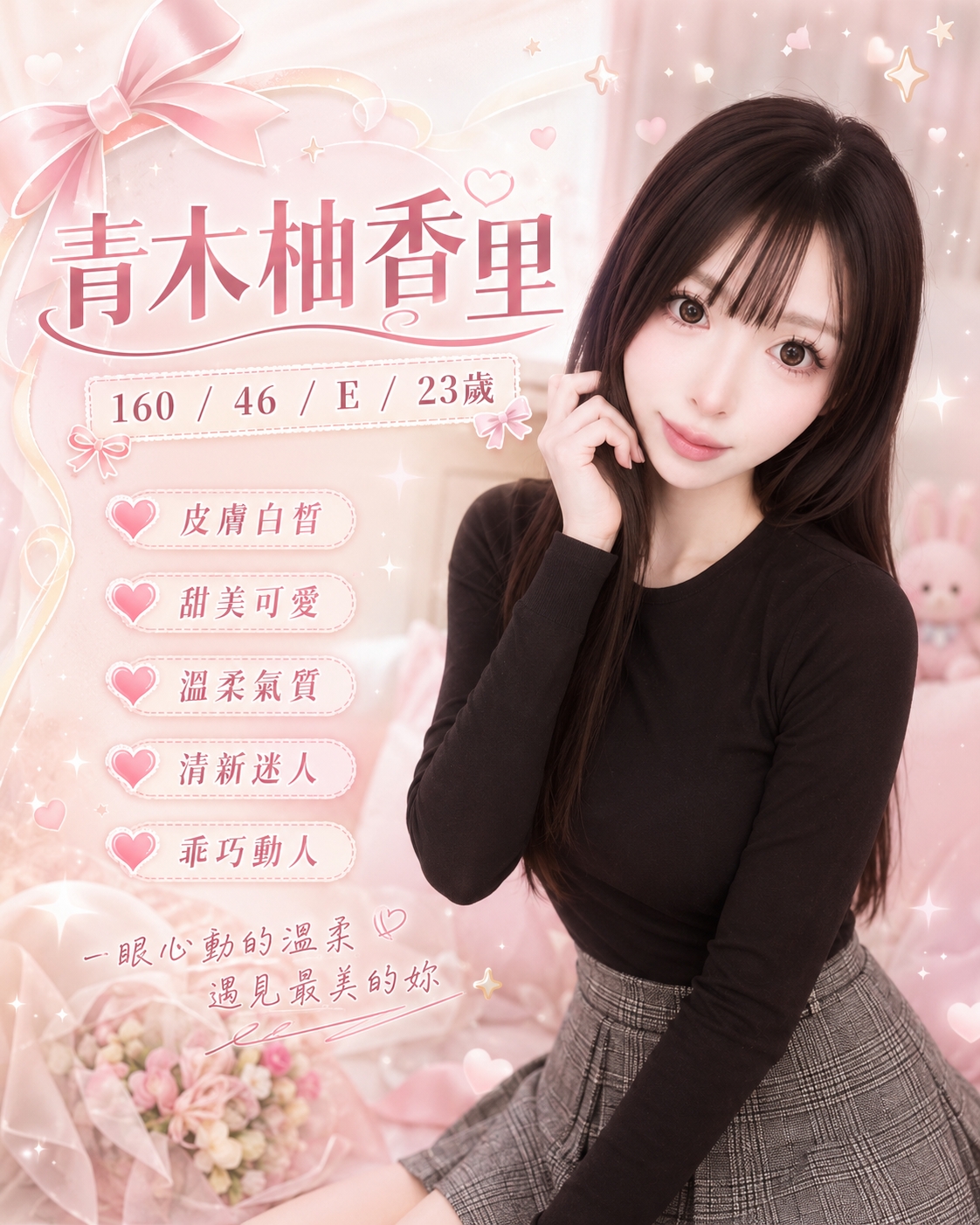 地區:高雄外約 妹名:青木柚香里  上架時間: 2026/07/28